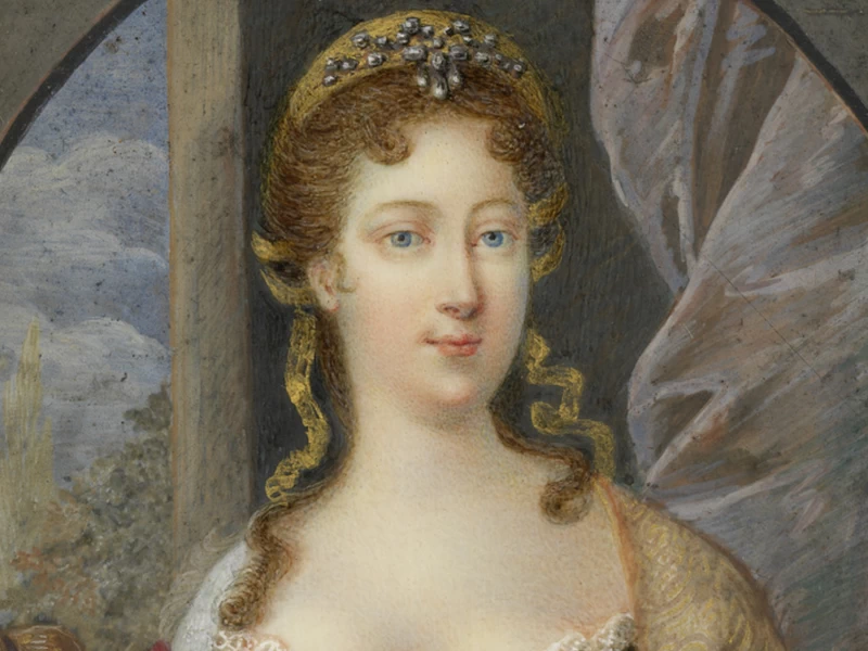1697-Johann Gottfried Auerbach - Ritratto di Elisabetta Cristina di Brunswick-Wolfenbüttel, moglie di Carlo VI del Sacro Romano Impero
